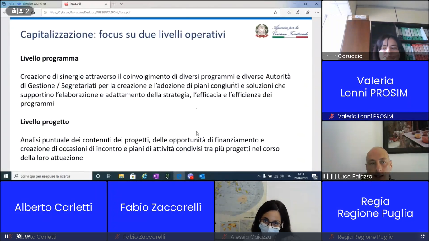 Gallery Webinar, 20 luglio 2021 – “Sinergie per l’efficientamento idrico nell’area mediterranea. Il Programma ENI CBC MED” - Slide 9 of 10