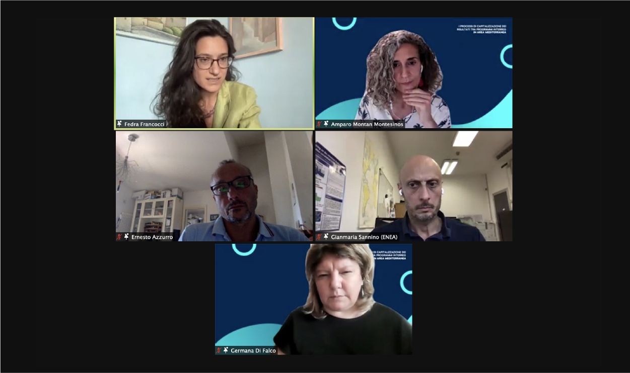 Galleria Webinar, 15 luglio 2021 – “I processi di capitalizzazione dei risultati tra Programmi Interreg in area mediterranea” - Diapositiva 4 di 6