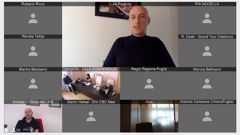 Galleria Webinar, 14 ottobre 2020 – Side event “Eu Synergies for Culture and Tourism”, nell’ambito della 18^ edizione della “European Week of Regions and Cities”. - Diapositiva 9 di 10