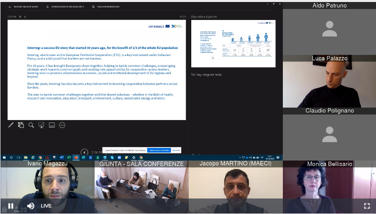 Galleria Webinar, 14 ottobre 2020 – Side event “Eu Synergies for Culture and Tourism”, nell’ambito della 18^ edizione della “European Week of Regions and Cities”. - Diapositiva 2 di 10