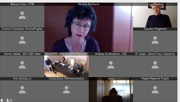 Galleria Webinar, 14 ottobre 2020 – Side event “Eu Synergies for Culture and Tourism”, nell’ambito della 18^ edizione della “European Week of Regions and Cities”. - Diapositiva 7 di 10