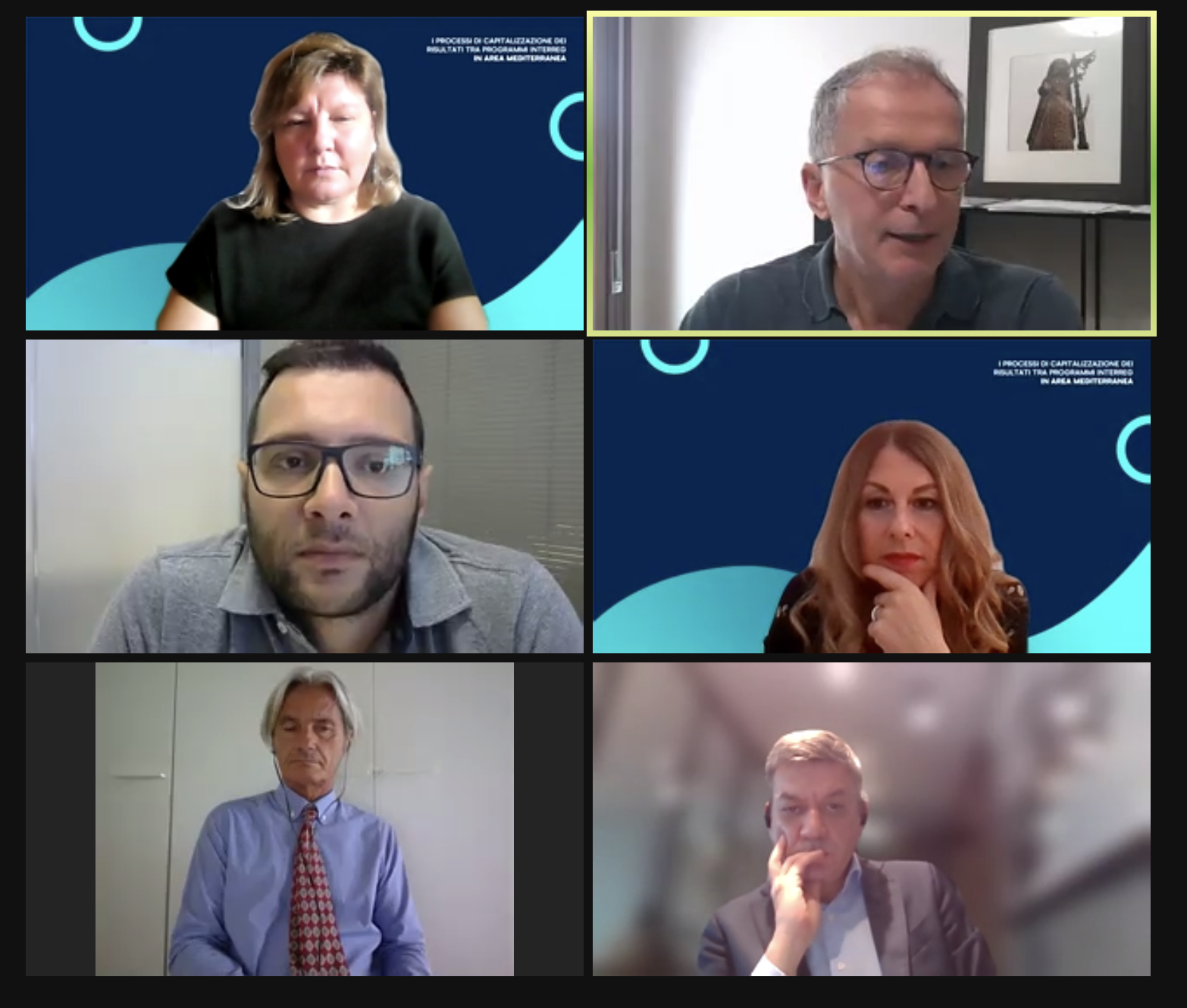 Galleria Webinar, 15 luglio 2021 – “I processi di capitalizzazione dei risultati tra Programmi Interreg in area mediterranea” - Diapositiva 2 di 6