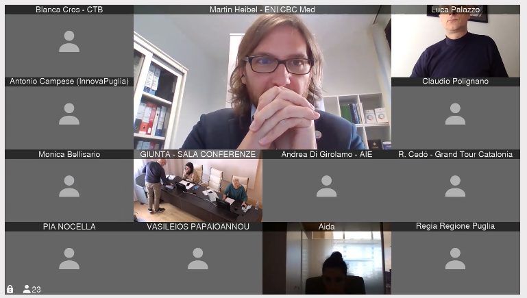 Galleria Webinar, 14 ottobre 2020 – Side event “Eu Synergies for Culture and Tourism”, nell’ambito della 18^ edizione della “European Week of Regions and Cities”. - Diapositiva 8 di 10