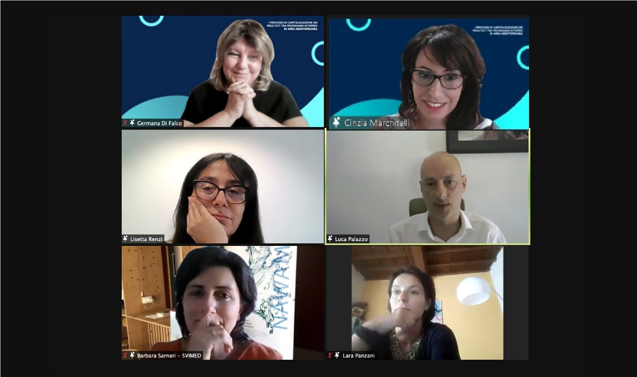 Galleria Webinar, 15 luglio 2021 – “I processi di capitalizzazione dei risultati tra Programmi Interreg in area mediterranea” - Diapositiva 5 di 6