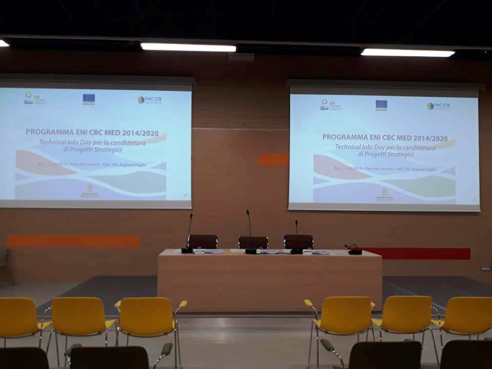 Galleria Bari, 12 giugno 2019 – Technical Info Day per la candidatura di Progetti Strategici ENI CBC MED - Diapositiva 14 di 14
